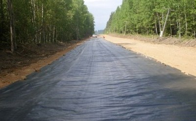 Применение геотекстиля - строительство дорог