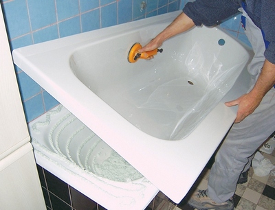 Реставрация чугунной ванны акриловым вкладышем
